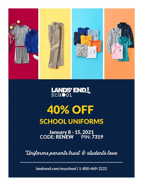 lands end uniform sale